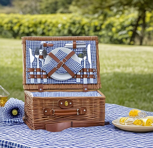 Cesto da Picnic isolato all'ingrosso accetta il logo personalizzato moderno <span class=keywords><strong>cestino</strong></span> da Picnic isolato in <span class=keywords><strong>vimini</strong></span> cestini da Picnic - Product Image 6