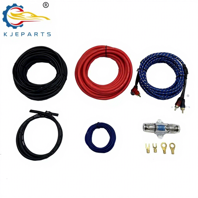 5M Car Audio Amplifier Power Supply Wiring Harness Copper RCA Power Cable Accessories for Automobile Modified Audio IP66 Rated