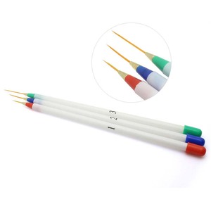 Ensemble de pinceaux ultra-fins pour nail art, lignes françaises, poils en nylon pour la peinture au gel UV, design de manucure - Product Image 4