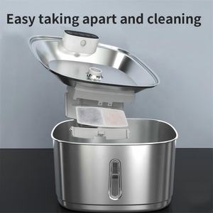 无绳宠物饮水机<span class=keywords><strong>3.2</strong></span>不锈钢自动猫饮水机电池供电猫宠物饮水机 - Product Image 3