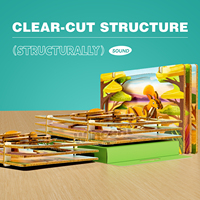 Rompecabezas 3D de Delfín de Madera Wincent, Diorama en Caja de Luz, Kit de Modelo DIY, Vida Marina, Juguete Educativo STEM, Decoración, Regalo para Niños