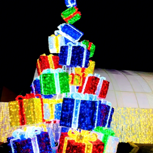 Wholesale Christmas <b>Tree</b> Gift Box Motif <b>Lights</b> <b>LED</b> Outdoor Holiday Decoration Supplier - Product Image 1