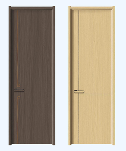 Puerta de madera de cristal de carbono de lujo ligero Hotel de diseño simple de gama alta Ecológico Venta directa de fábrica <span class=keywords><strong>puertas</strong></span> interiores de madera maciza - Product Image 5