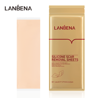 Patchs en gel de silicone pour la réparation de la peau, marque privée LANBENA, cicatrices, vergetures, feuille de suppression des marques