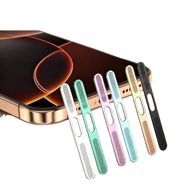 Metal Speaker Dust Mesh Stickers for iPhone 12/13/14/15 Series Adhesive Dustproof Protector for Phone Loudspeaker