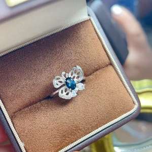 Nieuw Ontwerp 925 Sterling Zilveren Klassieke Ovale Gesneden Natuurlijke Edelsteen Vergulde Bruiloft Zirkoon Vrouwen Ring - Product Image 5