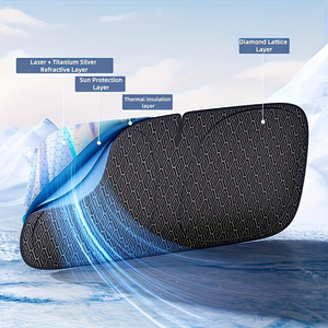 <span class=keywords><strong>Protector</strong></span> <span class=keywords><strong>Solar</strong></span> Plegable para el Tablero del Automóvil, Pantalla de Aislamiento Térmico, <span class=keywords><strong>Protector</strong></span> de Vidrio para Vehículo, Diseño de Almacenamiento Compacto - Product Image 4