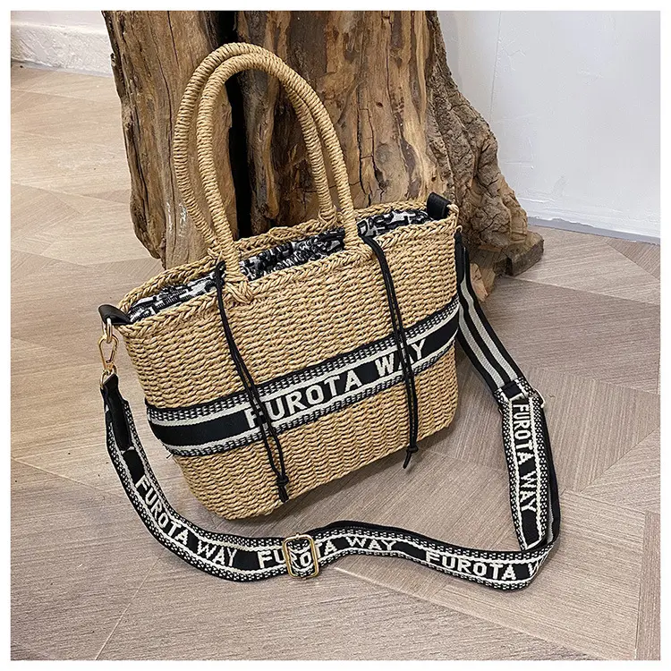 Yun Cong Vegan çanta tasarımcı çantaları ünlü markalar saman kova çanta kadın çanta