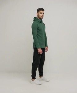 Custom Logo Mens Oversized Pullover Hooded Sweatshirt-Streetwear Style Spandex/Polyester Breathable - Product Image 2