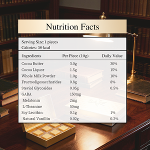 Gula gratis lezat GABA lesitin l-theanine Melatonin stabilitas emosional coklat dalam suplemen tidur - Product Image 3