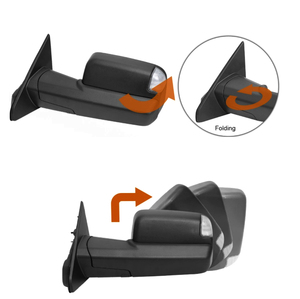 Para Dodge para Ram 1500 2019-2024 espejo <span class=keywords><strong>de</strong></span> remolque lateral con lámpara <span class=keywords><strong>de</strong></span> Charco <span class=keywords><strong>de</strong></span> señal <span class=keywords><strong>de</strong></span> giro calentada eléctrica nueva condición punto ciego - Product Image 4