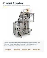 Machine d'emballage automatique verticale pour sachets de miel et liquides visqueux