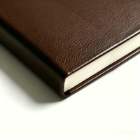 Carnet en cuir personnalisé avec logo en relief, couverture rigide imperméable en PU, avec bande élastique, pour les affaires