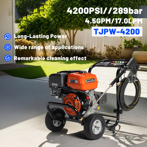 Hidrolavadora <span class=keywords><strong>de</strong></span> Gasolina TLJ <span class=keywords><strong>de</strong></span> Alta Potencia, 4200PSI/289bar, Arranque Eléctrico, <span class=keywords><strong>Motor</strong></span> TJ190F para Talleres <span class=keywords><strong>de</strong></span> Reparación <span class=keywords><strong>de</strong></span> Maquinaria - Product Image 1