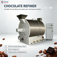 Nouvelle machine de raffinage et de conchage du chocolat YUCHO, certifiée CE, contrôlée par PLC, capacité 1000 kg, en acier inoxydable SUS304, pour masse de cacao