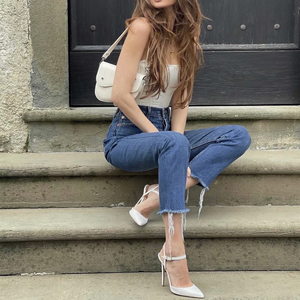 <span class=keywords><strong>Zapatos</strong></span> de <span class=keywords><strong>charol</strong></span> de material Vegano para mujer, nuevos estilos, tacón alto <span class=keywords><strong>ancho</strong></span>, sexy, con precio al por mayor - Product Image 6