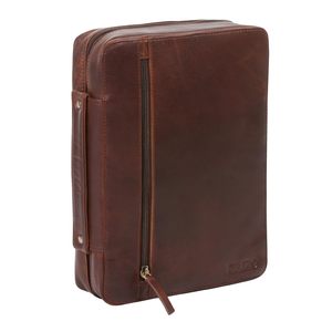 Bolsa de Almacenamiento para Libros de Cuero Genuino, Bolsa de Transporte para Biblia, Bolsa para Libros de Oración, Funda Protectora para Escrituras - Product Image 1