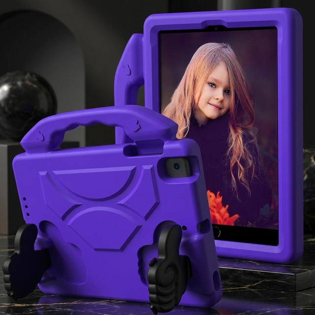 Shockproof Kids Case for Amazn Kindle Fire HD Thumbs up Stand EVA Foam Protective Cover with Portable Handle