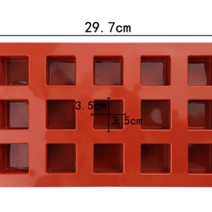 TangChu 15-<b>Square</b> Baking Silicone Mold for Chocolate & Confectionery - Product Image 6