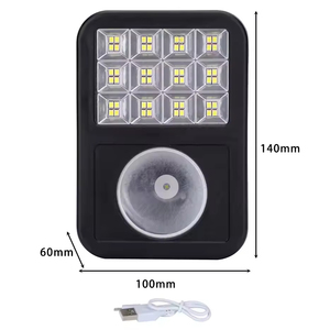 Ip63 Waterproof Solar Rechargeable 3.7v2000mah Lithium Iron Phosphate Battery 48 Beads High Brightness Solar Emergency Light - Product Image 2