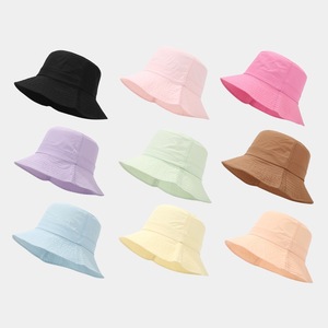 Wholesale 2024 Summer New Arrival Fashion Women Men Color Breathable Waterproof Sun <strong>Hat</strong> Blank Fast Dry <strong>Bucket</strong> <strong>Hat</strong> - Product Image 1