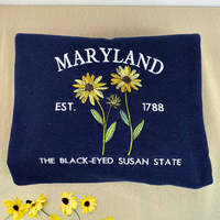 Utah State Woven 3D Sweatshirt oder Hoodie gesticktes Geschenk-Winter abzeichen mit Est 1896 Sego Lily Flower Design