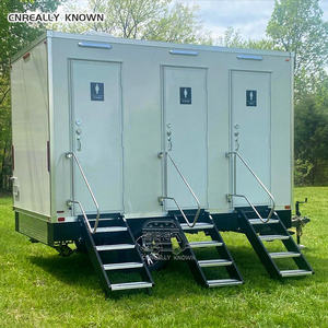 Remorque de toilettes mobiles robustes et résistantes aux intempéries pour chantier naval, maritime et construction extérieure - Product Image 4