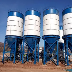 Silos tedarikçi fiyatı 50 90 100 120 ton fiyatları mobil beton karıştırma istasyonu için çimento silosu