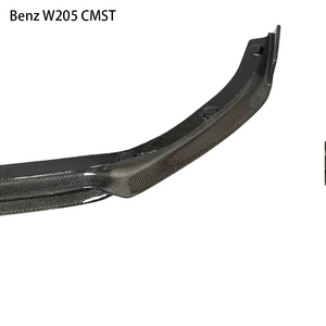 Pour Classe C W205 4 portes, lèvre avant en fibre de carbone style CMST, 2015-2021 - Product Image 6