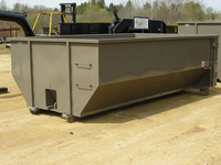 Autbound Heavy Duty Roll off Dumpster Poubelles 1200kg Capacité Gestion des déchets de construction