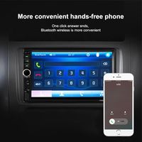 Pantalla táctil de 7 pulgadas Estéreo para automóvil HD IPS Inalámbrico Carplay Android Auto MP5 Player