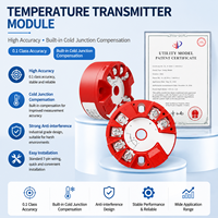 Module transmetteur de température intelligent, capteur PT100 RTD, conversion 4-20mA, signal industriel pour pompe de station de traitement des eaux, IP65