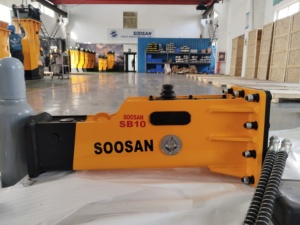 Martillo Hidráulico Soosan SB10 para Excavadora de 1-3.5T, Repuestos Duraderos Tipo Perno Lateral - Product Image 6
