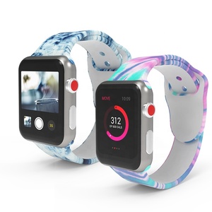 Unisex hermosa Impresión de deporte del silicón de la banda de reloj de Color Correa pulsera banda de repuesto para <span class=keywords><strong>Apple</strong></span> <span class=keywords><strong>Watch</strong></span> - Product Image 3