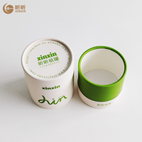 Tube en carton cylindrique personnalisé de qualité alimentaire pour l'emballage de capsules de suppléments, de poudre de collagène et de tisanes – Vente en gros