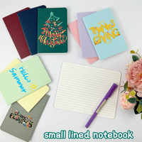 Cuadernos pequeños de bolsillo coloridos, tamaño A6, con rayas, para la universidad, con cubierta de papel, para niñas, para dibujar y escribir.