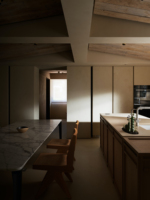 Meuble îlot de cuisine minimaliste en bois massif écologique Ensemble complet de cuisine meuble pour maison résidence