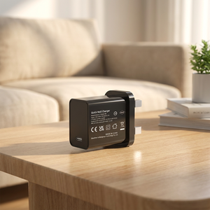 Adaptador de Corriente Rápido USB-C con Enchufe del Reino Unido, Cargador de Teléfono, <span class=keywords><strong>Precio</strong></span> de Mayoreo de la Industria China, PD 3.0 UKCA-PD 25W USB-C Tipo C - Product Image 2