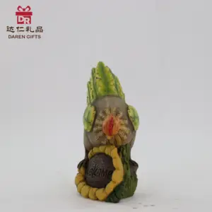 Festival de la cosecha divertido lindo gallinas Animal decoración signo de bienvenida fiesta en casa estatua artesanía de resina