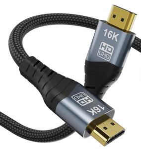 Câble <span class=keywords><strong>HDMI</strong></span> 2.2v plaqué or, prend en charge la résolution 96 Gbps 16K 60Hz 8K <span class=keywords><strong>240Hz</strong></span> - Product Image 1