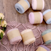 Fil à tricoter pour bébé en lin filé, soie et lyocell, mélange de coton et de laine, pour le printemps/été, fil artisanal pour crochet et vêtements