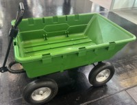 WEIHAO 4.00-8 Air 225L 400 kg Chariot de manutention industriel manuel pliable et mobile, robuste, pour jardin et stockage d'outils