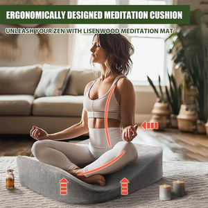 Custom Made Kneeling Meditation Cushion Cotton Folding Seat Pad For Yoga And Worship - Product Image 2