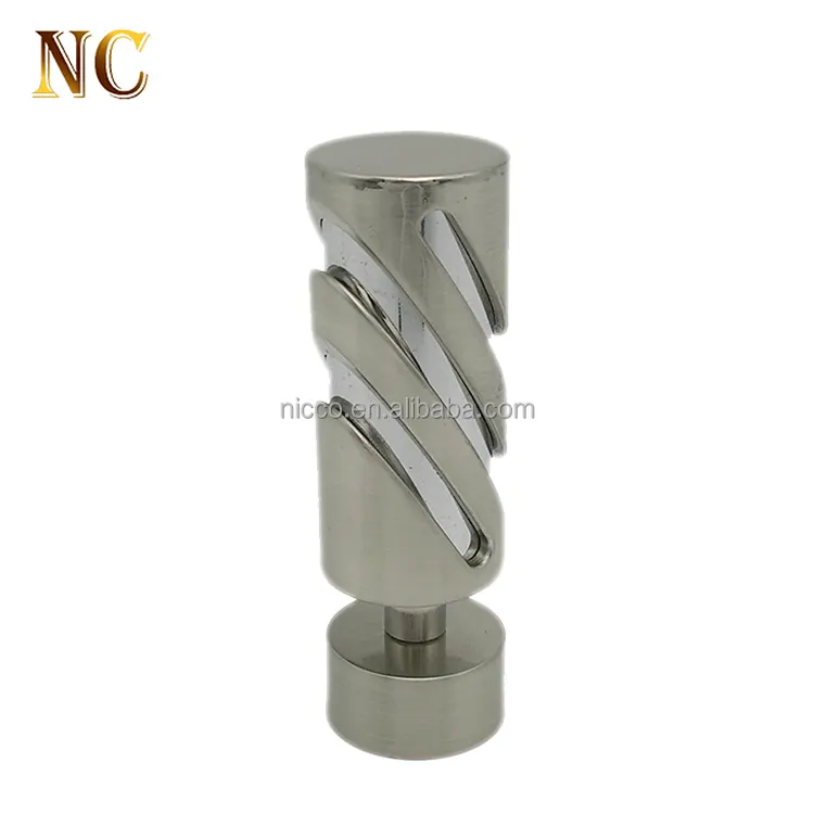 Best selling 25mm modern wrought iron curtain rod finials