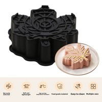 Neue Ideen Ahornblatt-Mousse-Kuchen Handgemachte Aromatherapie-Kerze Seife Blattförmige Feiertagsdessert-Backform aus Silikon