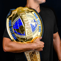Meilleure ceinture d'or d'haltérophilie en cuir robuste pour hommes personnalisée de haute qualité design supérieur champion de lutte de boxe poids lourd