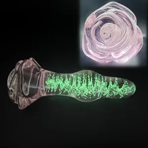 Estimulador de Cristal Luminoso con Forma de Flor, Tapón Anal de Cristal para Adultos - Product Image 3