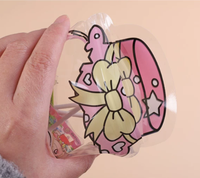 Sachet refermable transparent en forme de bocal Mason découpé au laser pour bonbons, biscuits et petits cadeaux
