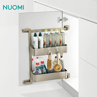 NUOMI Panier latéral sous évier, organisateur d'épices, mini-organisateur de cuisine coulissant pour armoire