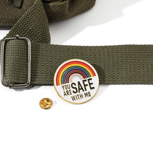 Logo kustom logam lucu lencana perhiasan hadiah medis siswa pelangi bros kerah Pin Enamel untuk ransel topi dekorasi - Product Image 5